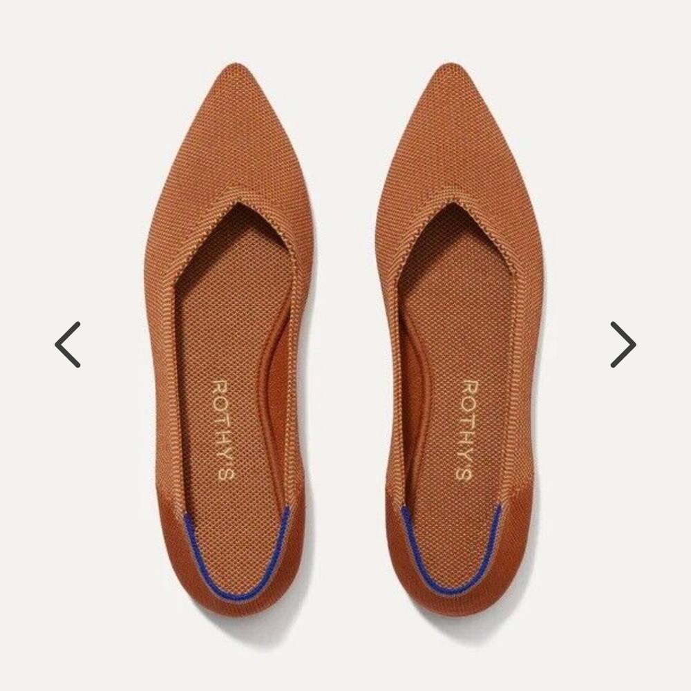 Rothy’s Point Flat in Fawn size 8